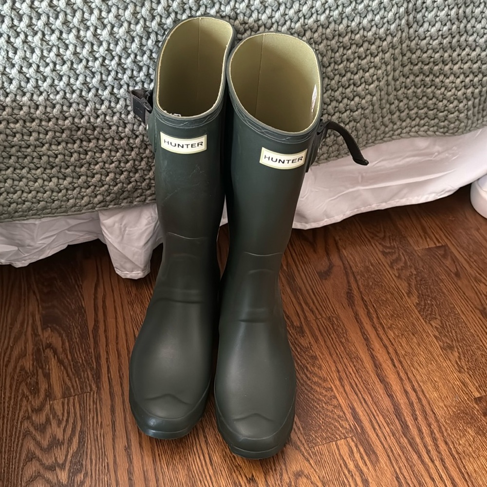 Green Hunter boots